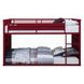 Cargo Red Twin Over Twin Bunk Bed