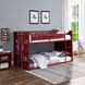 Cargo Red Twin Over Twin Bunk Bed