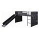 Cargo Gunmetal Twin Loft Bed with Slide