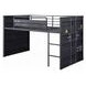 Cargo Gunmetal Twin Loft Bed with Slide