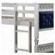 Varian Blue and Silver Twin Over Twin Upholstered Bunk Bed with Nailhead Trim