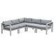 Nash Outdoor Seating Buff 5 Piece Outdoor Modular Sectional