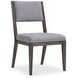 Linea Grey And Cerused Charcoal Side Chair Set of 2