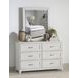Ashton Bleached Linen Rectangular Dresser Mirror