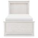 Ashton Bleached Linen Youth Panel Bedroom Set with LED