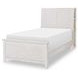 Ashton Bleached Linen Twin Bookcase Bed with LED