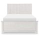 Ashton Bleached Linen Full Bookcase Bed with LED