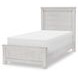 Preston Bleached Linen Twin Panel Bed with LED