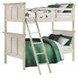 San Mateo Youth Rustic White Twin Over Twin Bunk Bed