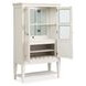 Silverwillow Egg Shell White 2 Glass Door Display Cabinet with LED Light