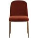 Nestorra Meg Rust Upholstered Dining Chair Set of 2