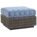 Cypress Point Ocean Terrace Blue Upholstered Rectangular Outdoor Ottoman