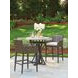 Cypress Point Ocean Terrace Purple and White Upholstered Outdoor Bar Stool