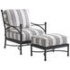 Pavlova Gray Upholstered Rectangular Outdoor Ottoman