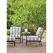 Pavlova Gray Upholstered Rectangular Outdoor Ottoman
