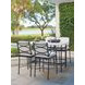 Pavlova White and Black Performance Fabric Outdoor Bar Stool