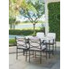 Pavlova White and Black Performance Fabric Outdoor Counter Height Stool