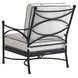 Pavlova White Upholstered Outdoor Accent Chair with Pillow