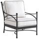 Pavlova Black and White Performance Fabric Upholstered Outdoor Lounge Chair