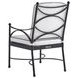 Pavlova Black and White Performance Fabric Outdoor Arm Chair