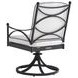 Pavlova White Performance Fabric Outdoor Swivel Rocker Dining Chair