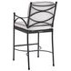 Pavlova White and Black Performance Fabric Outdoor Bar Stool