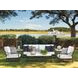Pavlova Black and White Performance Fabric Outdoor Conversation Set