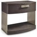 Geneve Robor and Ferrum 1 Drawer Open Nightstand with USB Charging