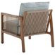St Tropez Blue Upholstered Outdoor Lounge Chair