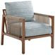 St Tropez Blue Upholstered Outdoor Lounge Chair