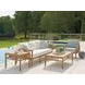 St Tropez White 77" Outdoor Sofa with Pillows