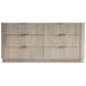 Lucerne Alba and Graphite 6 Drawer Dresser