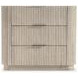 Lucerne Alba and Graphite 3 Drawer Large Nightstand with USB Charging