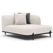 Madera Oatmeal 2 Piece Modular RAF Chaise Sectional with Pillows