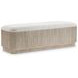 Lucerne Beige Performance Fabric Upholstered Accent Bench