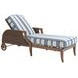 Harbor Isle Blue and White 82" Outdoor Chaise Lounge