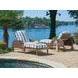 Harbor Isle Blue and White 82" Outdoor Chaise Lounge