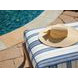 Harbor Isle Blue and White 82" Outdoor Chaise Lounge