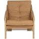 Rafferty Ludlow Sesame Leather Upholstered Lounge Chair