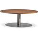 Brasea Lume and Tungsten Round Cocktail Table