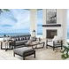 South Beach Gray 90" Outdoor Sofa with Pillows