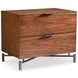 Brasea Lume and Tungsten 2 Drawer Large Nightstand with USB Charging