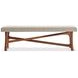 Brasea Beige Performance Fabric Upholstered Accent Bench