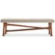 Brasea Beige Performance Fabric Upholstered Accent Bench