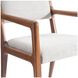Brasea Beige Performance Fabric Upholstered Arm Chair