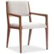 Brasea Beige Performance Fabric Upholstered Arm Chair