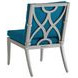 Silver Sands Blue Upholstered Outdoor  Side Chair