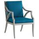 Silver Sands Blue Upholstered Outdoor Arm Chair