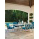 Silver Sands Blue Upholstered Outdoor  Side Chair