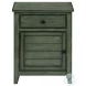3948 Antique Green Finis Nightstand